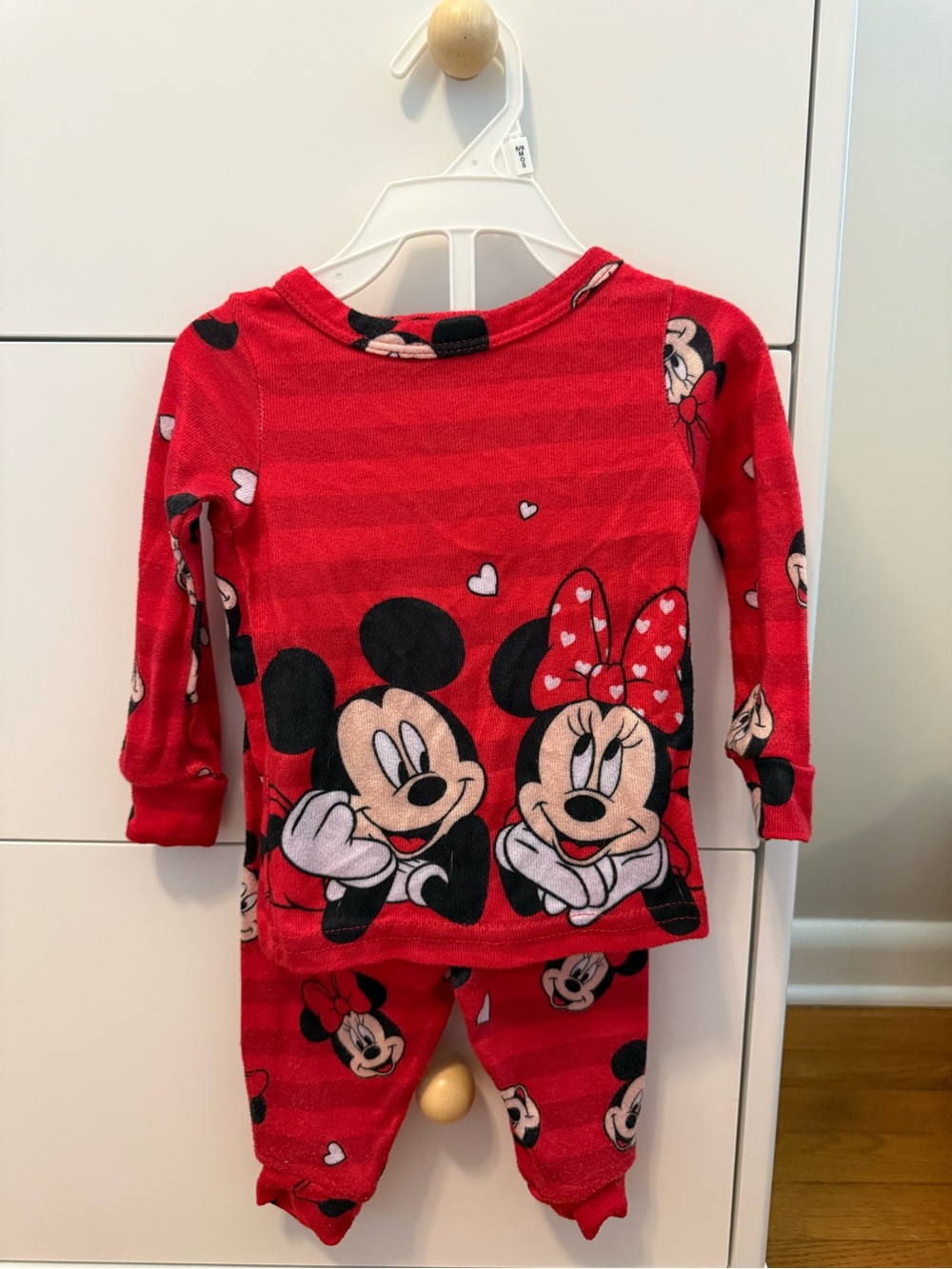 Mickey Mouse Valentine’s Day pajamas